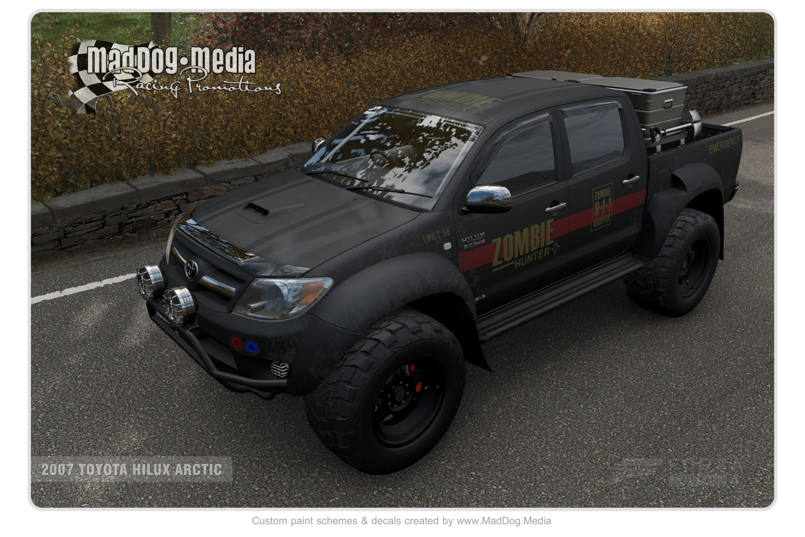 My 2007 Toyota Hilux pickup truck for zombie hunting