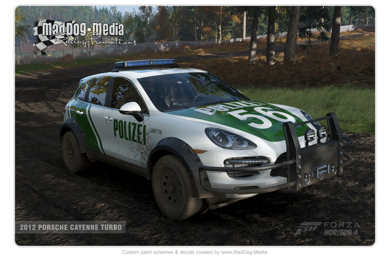 Porsche Cayenne Turbo Polizei, police car